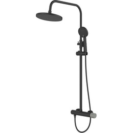 Душевая система для душа Bronze de Luxe Foxus 24612BG, чёрный матовый фото 