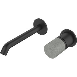 Смеситель для раковины настенный Bronze de Luxe Focus 24686BG, чёрный матовый, Цвет производителя: чёрный матовый фото 