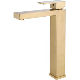 Смеситель для раковины высокий Abber Daheim AF8211G, золото матовое, Цвет производителя: золото матовое фото 