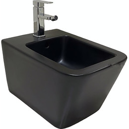 Биде подвесное CeramaLux NS5370-18, чёрный глянцевый фото 