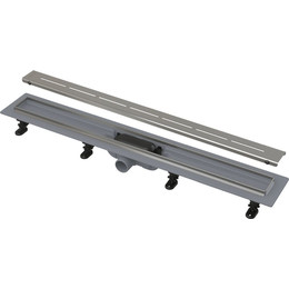 Трап AlcaPlast 85 см APZ18-850M, хром матовый, Цвет производителя: хром матовый, Размер трапа: 850 фото 