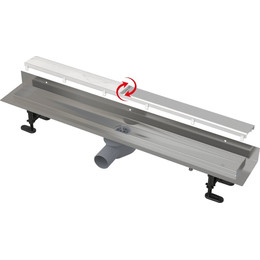 Трап AlcaPlast 95 см APZ23-DOUBLE9-950, нержавеющая сталь, Цвет производителя: нержавеющая сталь, Размер трапа: 950 фото 