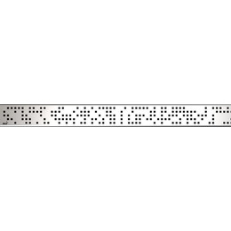 Решетка для трапа AlcaPlast Code-950L 95 см, нержавеющая сталь, хром глянцевый фото 