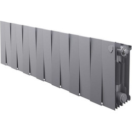 Радиатор Royal Thermo Piano Forte 200 Silver Satin 1120х280 мм (14 секций) фото 