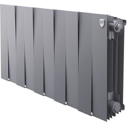 Радиатор Royal Thermo Piano Forte 350 Silver Satin 800х380 мм (10 секций) фото 