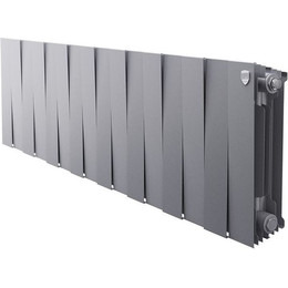 Радиатор Royal Thermo Piano Forte 350 Silver Satin 1280х380 мм (16 секций) фото 