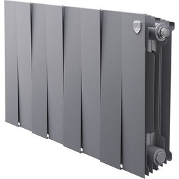 Радиатор Royal Thermo Piano Forte 350 Silver Satin 640х380 мм (8 секций) фото 