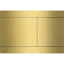 Кнопка смыва Alcaplast Flat FUN-BRASS, нержавеющая сталь, цвет латунь фото 