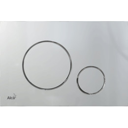 Кнопка смыва Alcaplast Thin M672, хром матовый фото 