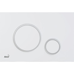 Кнопка смыва Alcaplast Thin M776, белый/хром глянец фото 