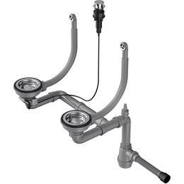 Арматура для кухонной мойки Omoikiri WK-2-R-A IN 4956506, нержавеющая сталь фото 