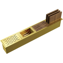 Встраиваемая сушилка для посуды Omoikiri DRY-01 LG 4999012, светлое золото фото 