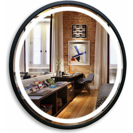 Зеркало Azario Манхэттен-лофт Led 70 см фото 