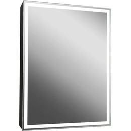 Зеркало-шкаф Art&Max Techno Led 60 см AM-Tec-600-800-1D-DS-F-Nero, черный матовый фото 