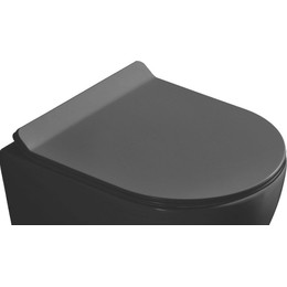Сиденье с крышкой для унитаза Art&Max микролифт AM011SC-MB, чёрный матовый фото 