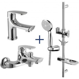 Набор смесителей 3 в 1 для ванны Lemark LM1780C фото 