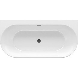 Ванна акриловая Ravak Freedom W 166х80 см XC00100033 (чёрный слив), Размер - мм: 1650х800 фото 