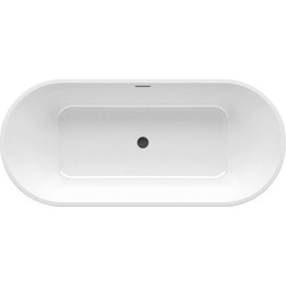 Ванна отдельностоящая Ravak Solo 178х80 см XC00100036 (чёрный слив) фото 