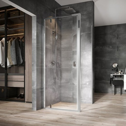 Душевое ограждение Ravak Nexty NDOP1+NPSS 90х90 см 03O70C00Z1+90O70C00Z1, алюминий/прозрачное фото 
