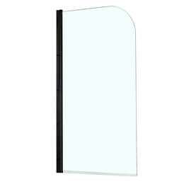 Шторка для ванны Azario Merrit 70х150 см NF6211 BLACK, черный/прозрачное фото 