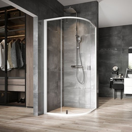 Душевое ограждение Ravak Nexty NSKK3 100 см 3O6AA100Z1, белый(хром)/прозрачное фото 