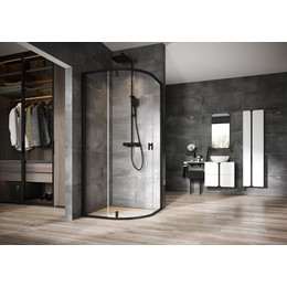 Душевое ограждение Ravak Nexty NSKK3 90 см 3O677300Z1, чёрный/прозрачное фото 