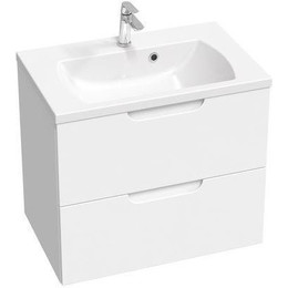 Тумба подвесная с раковиной Ravak Classic II 70 см X000001478, белый фото 