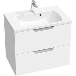 Тумба подвесная с раковиной Ravak Classic II 70 см X000001479, белый/серый фото 