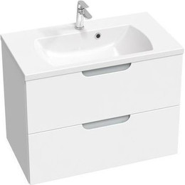 Тумба подвесная с раковиной Ravak Classic II 80 см X000001481, белый/серый фото 