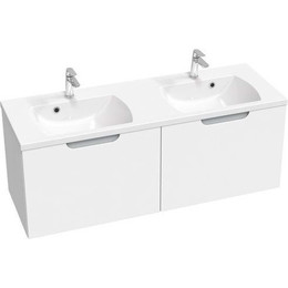 Тумба подвесная с раковиной Ravak Classic II 130 см X000001483, белый/серый фото 