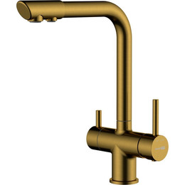 Смеситель для кухни WasserKraft A8387, золото матовое фото 