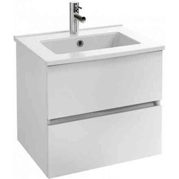 Тумба подвесная с раковиной Jacob Delafon Tolbiac 60 см EB2381-J5, белый глянцевый (раковина EXSA112-00) фото 