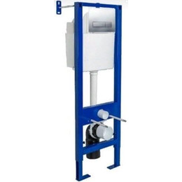 Инсталляция для унитаза Berges Wasserhaus Atom Line 410 040338 (кнопка хром) фото 