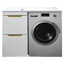 Тумба напольная с раковиной-столешницей Azario Magenta 120 см L CS00078395 фото 