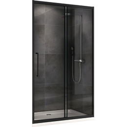 Душевая дверь Abber Schwarzer Diamant 130 см AG30130BH, черный/прозрачное фото 
