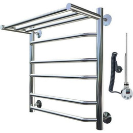 Полотенцесушитель электрический Тругор Браво3 ТЭН с полкой П6 500x600 мм (возможность скрытого подключения) 00-00018700 фото 