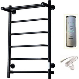 Полотенцесушитель электрический Тругор Пэк сп 6 ВГП с полкой П6 500х800 мм, чёрный (возможность скрытого подключения) 00-00042768 фото 