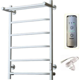 Полотенцесушитель электрический Тругор Пэк сп 6 ВГП с полкой П6 400х800 мм, белый (возможность скрытого подключения) 00-00043639 фото 