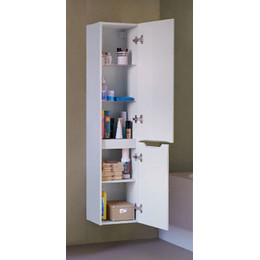 Пенал подвесной Jorno Slide 33 см Sli.04.150/P/W, белый фото 