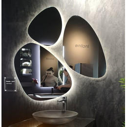 Комплект зеркал Jorno Stone 81 см (3 шт) Stn.05/W/JR фото 