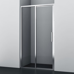Душевая дверь WasserKraft Lopau 120 см 32S05L, хром/прозрачное фото 