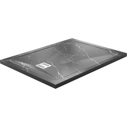 Поддон каменный WasserKraft Neime 120х80 см 19T07, чёрный мрамор фото 