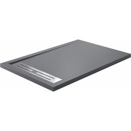 Поддон каменный WasserKraft Wiese 140х90 см 84T36, серый матовый фото 