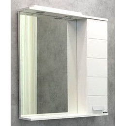 Зеркало-шкаф Comforty Модена М-75 см, белый матовый фото 