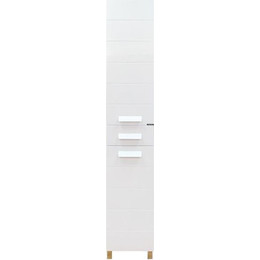 Пенал напольный Comforty Модена 35 см, белый матовый фото 