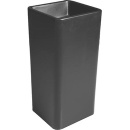 Раковина напольная SantiLine 41 см SL-4013MB, чёрный матовый фото 