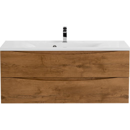 Тумба подвесная с раковиной BelBagno MARINO-1100-2C-SO-RN-P 110 см, Rovere Nature фото 