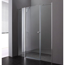 Душевая дверь Cezares Elena B-13 150 см L (60+60), хром/матовое фото 