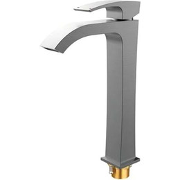 Смеситель для раковины высокий Gappo G1007-89, оружейная сталь фото 