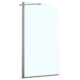 Шторка для ванны Azario Merrit 80х140 см AZ-NF6310 800, хром/прозрачное фото 